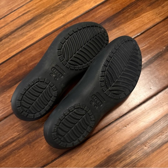 CROCS Black Flats Women’s Size 8 - Picture 6 of 7